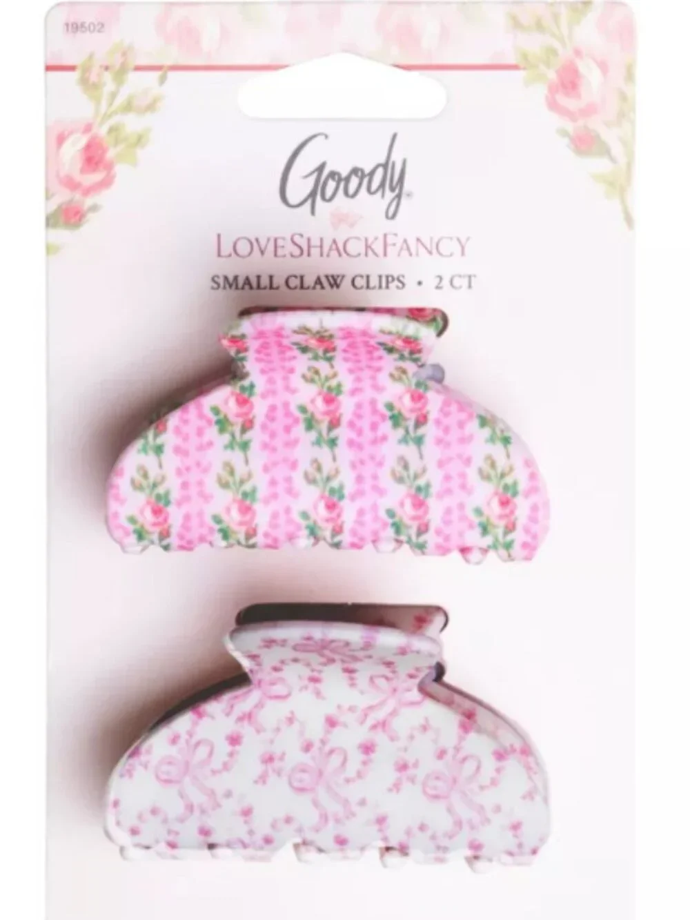 LoveShackFancy x Target – Goody Blooming Heirloom Small Claw Clip 2CT